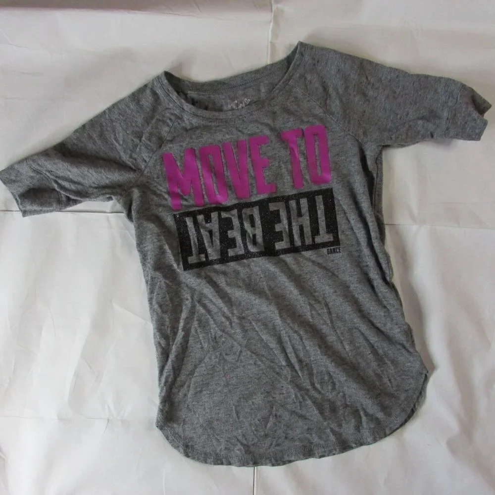 Justice Girl's Size 8 Graphic Workout Top 